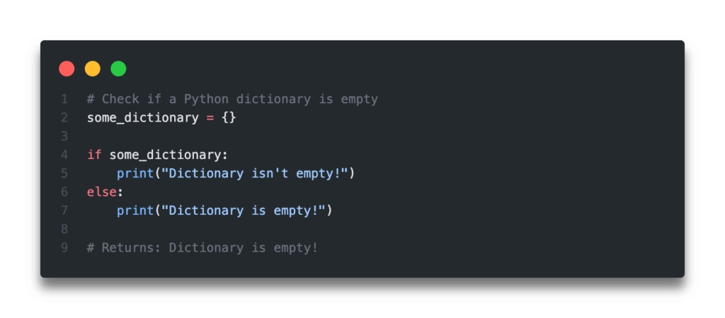 Quick Answer - Check if a Python Dictionary is Empty