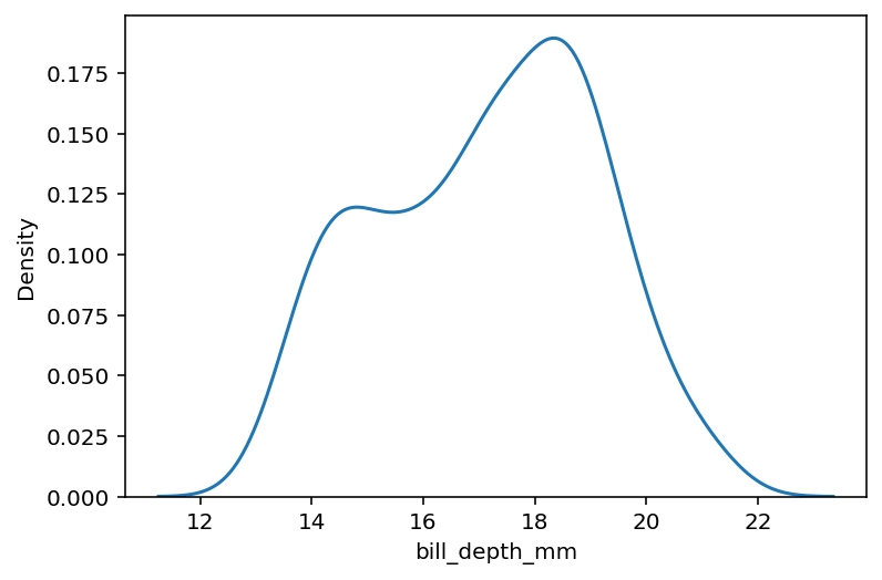 Plotting a KDE Plot with Seaborn kdeplot